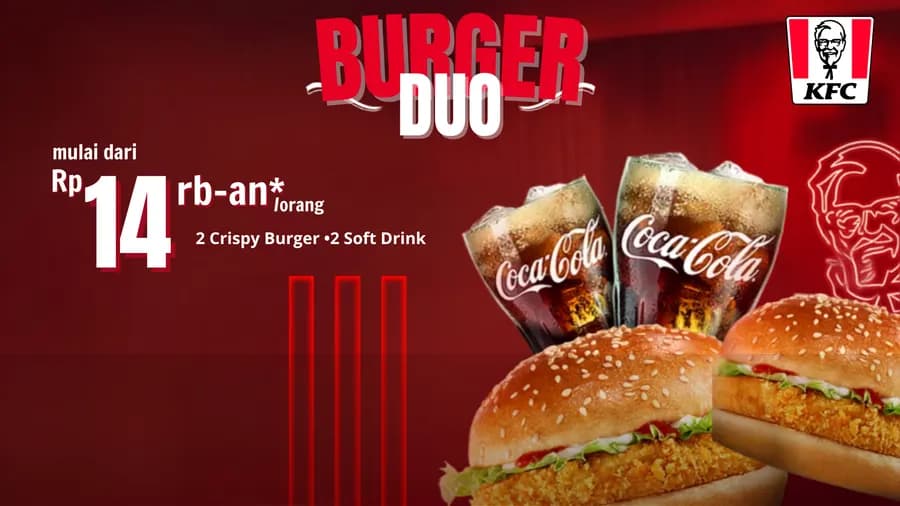 Burger Duo dari KFC!