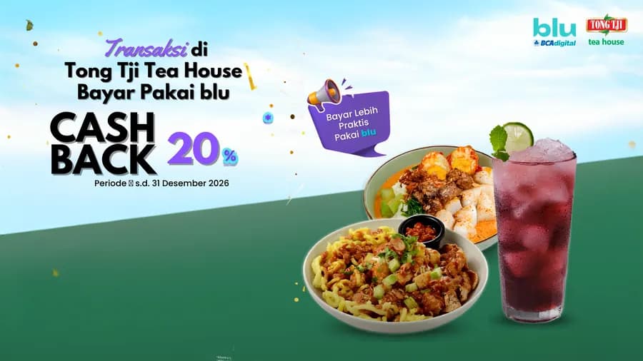 BAYARNYA PAKAI BLU BIAR DAPET CASHBACK 20%!